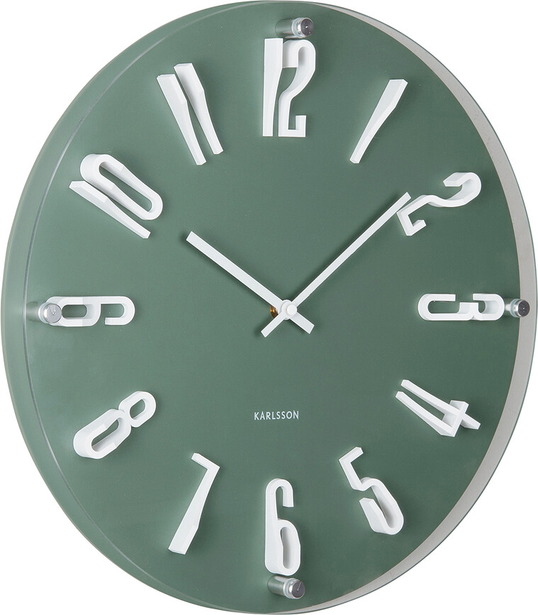 Reloj de Pared Esencia Elevated, verde