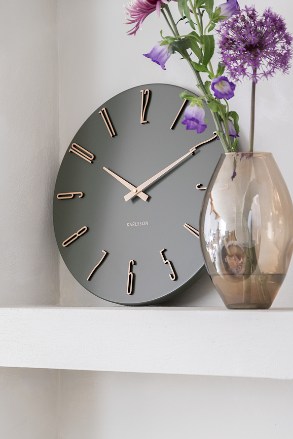 Reloj de pared Esmerado, 40 cm, crema