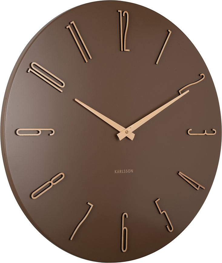 Reloj de Pared Esmerado, 60 cm, marrón