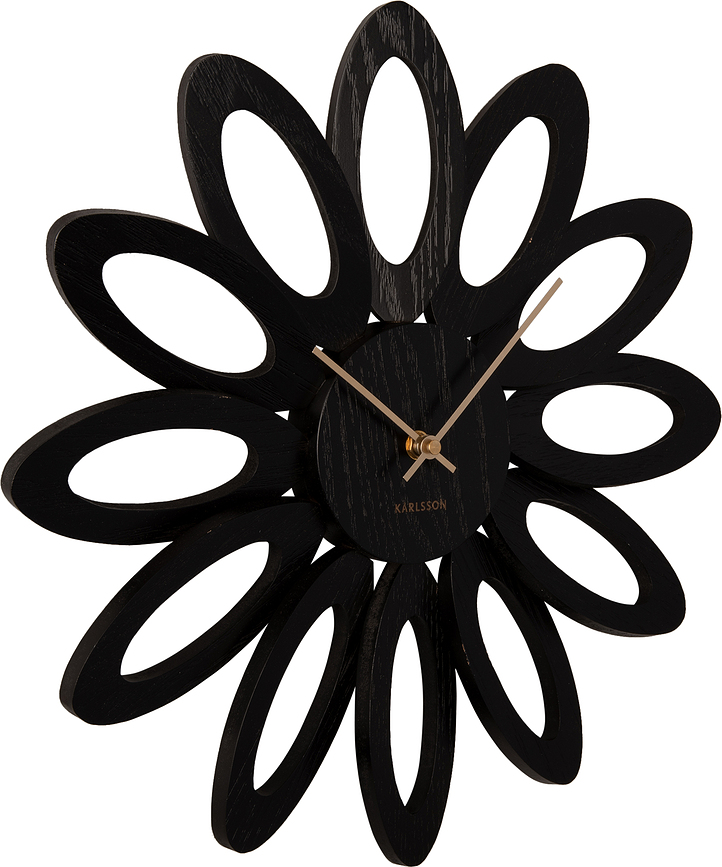 Reloj de Pared Fiore, de madera oscura
