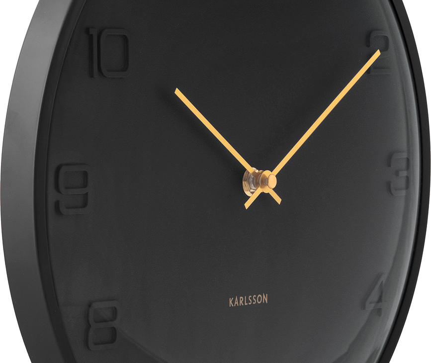 Reloj de Pared Fuerte Dome, marrón oscuro