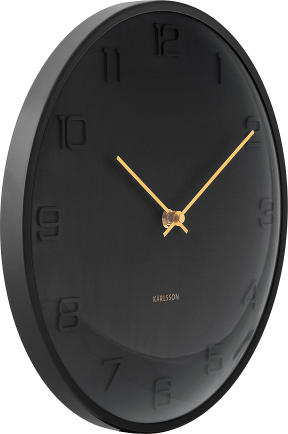 Reloj de Pared Fuerte Dome, marrón oscuro