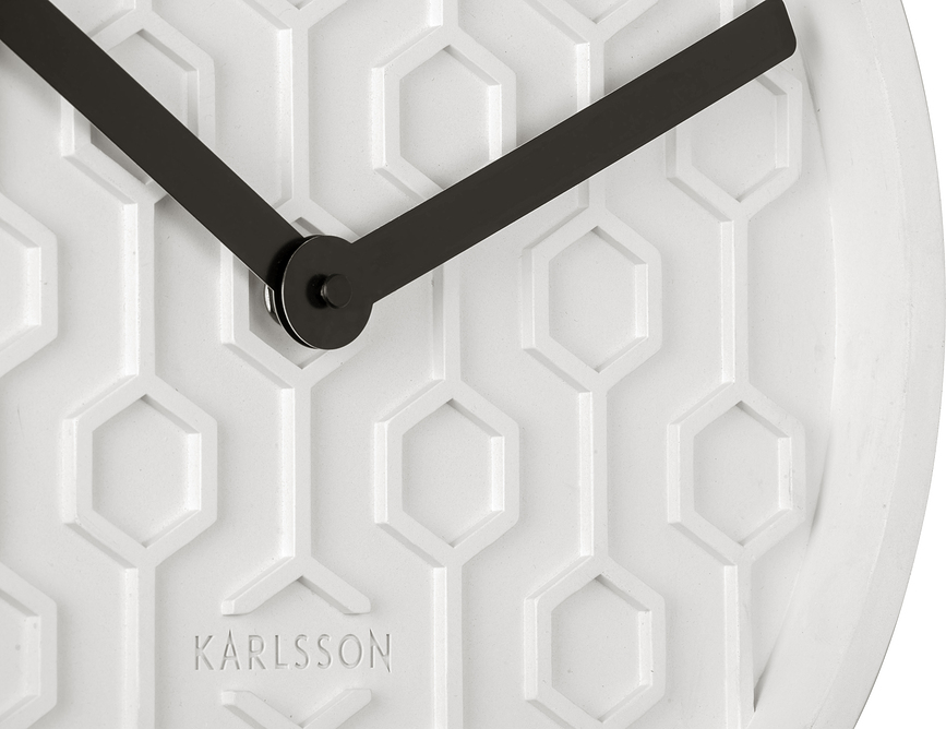 Reloj de pared Honeycomb, rosa