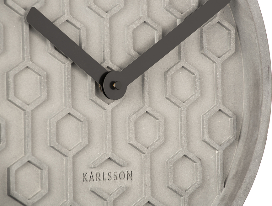 Reloj de pared Honeycomb, rosa