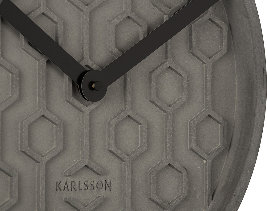 Reloj de pared Honeycomb, rosa