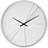 Reloj de Pared Layered Lines, blanco