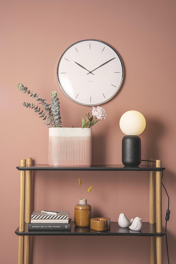 Reloj de Pared Leaf, 40 cm, mostaza