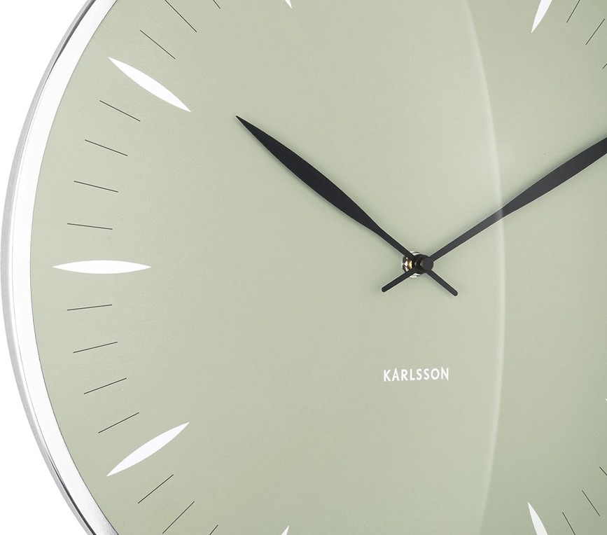 Reloj de Pared Leaf, 40 cm, mostaza