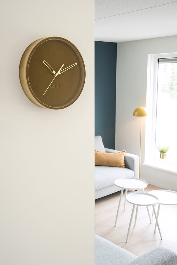 Reloj de pared Lush, color óxido