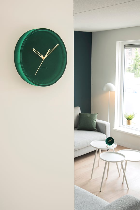 Reloj de pared Lush, color óxido