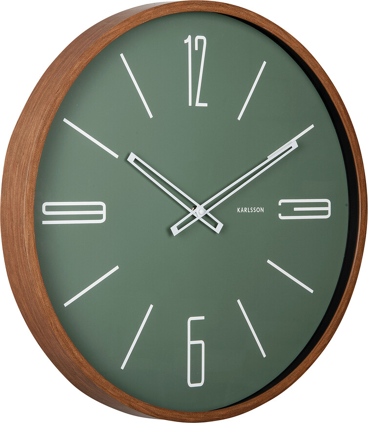 Reloj de Pared Marcado, 50,8 cm, verde