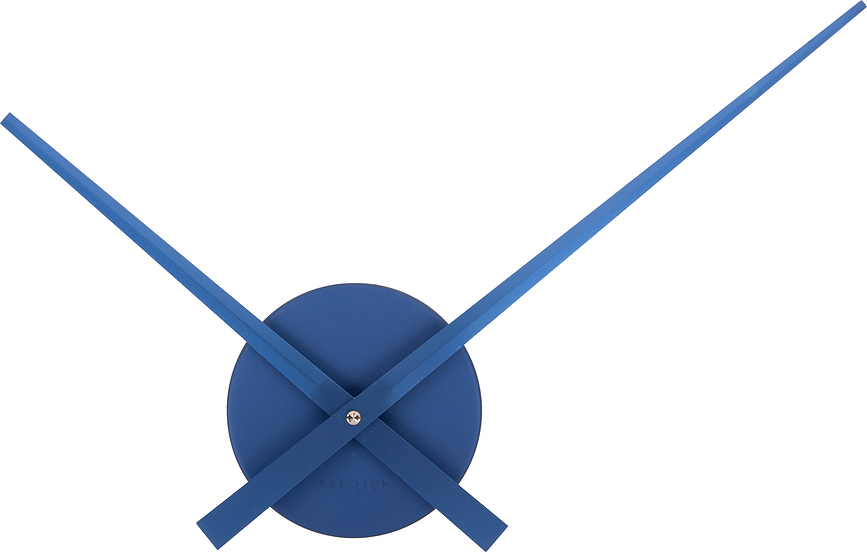 Reloj de Pared metálico Little Big Time Mini, azul oscuro