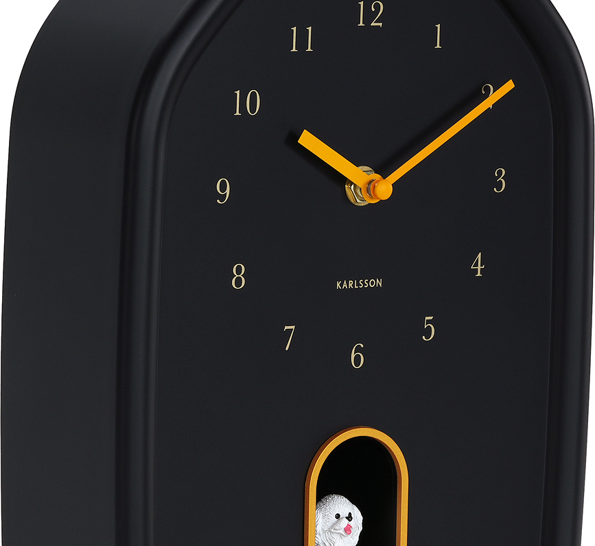 Reloj de Pared Modern Doggy, burdeos
