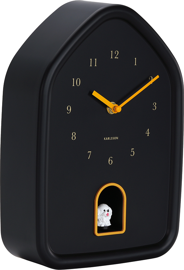 Reloj de Pared Modern Doggy, burdeos