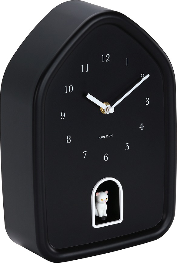 Reloj de Pared Modern Kitty, blanco