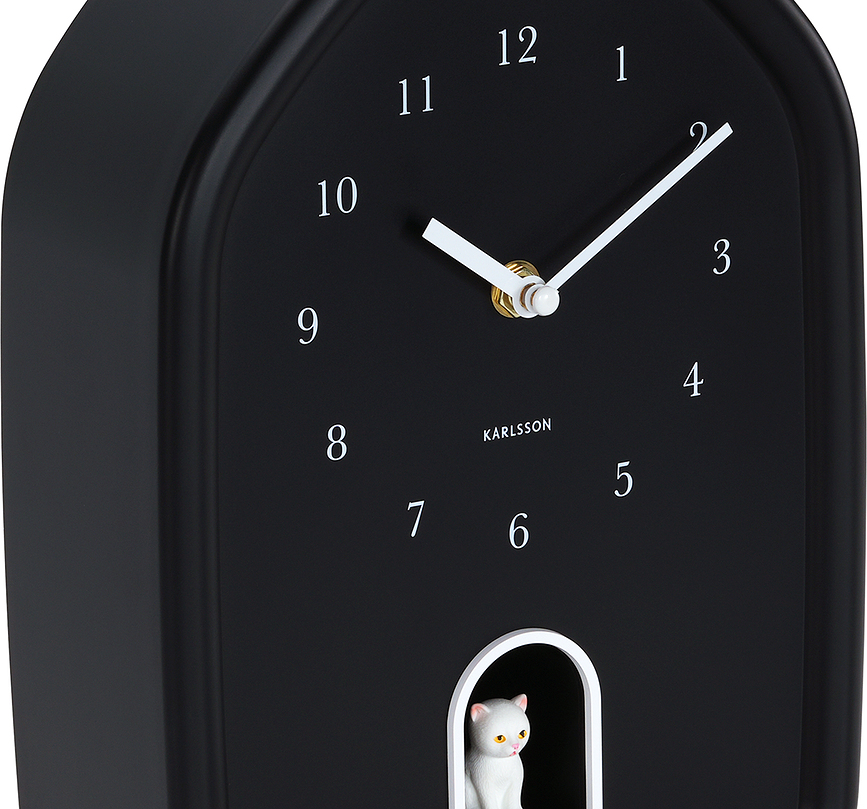 Reloj de Pared Modern Kitty, blanco