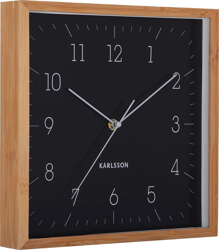Reloj de Pared Neat, cuadrado, negro
