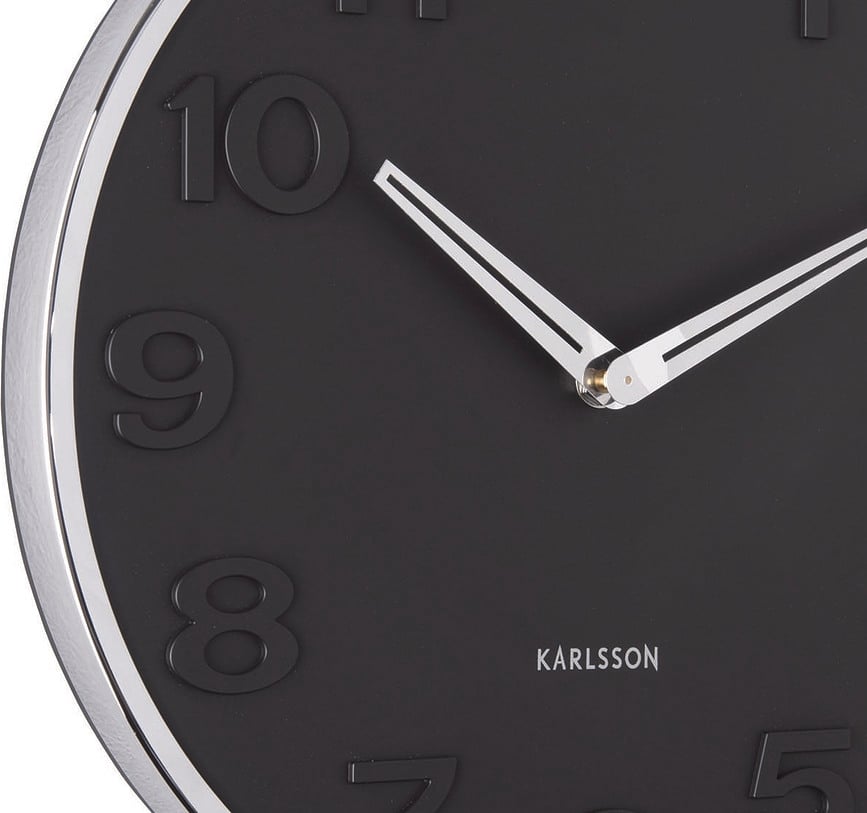 Reloj de Pared New Original, 30 cm, mostaza