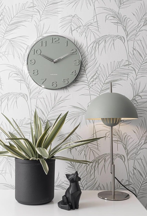 Reloj de Pared New Original, 30 cm, mostaza