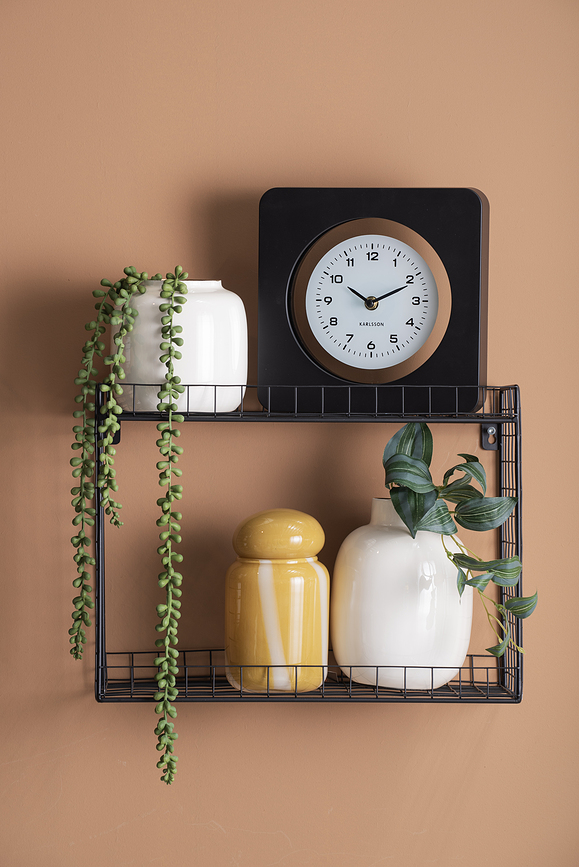 Reloj de Pared New Vintage, rojo claro