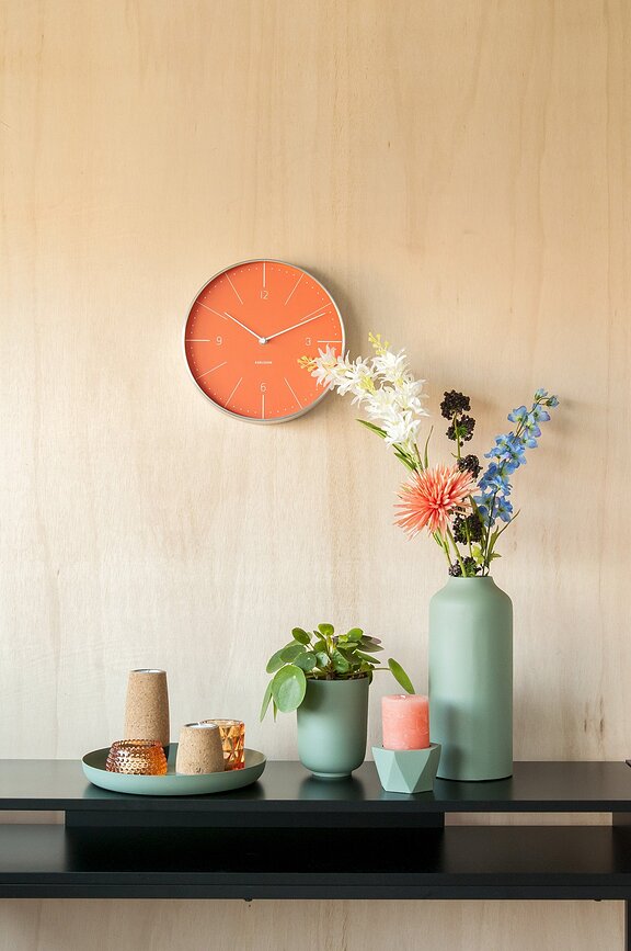 Reloj de Pared Normann, 27,5 cm, negro