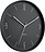 Reloj de pared Numbers & Lines, negro
