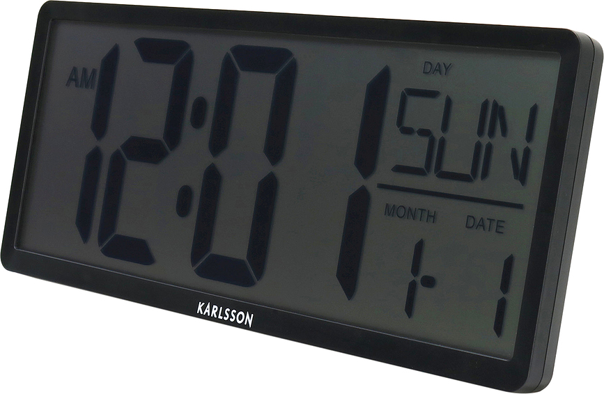 Reloj de pared o de mesa retro LCD, naranja