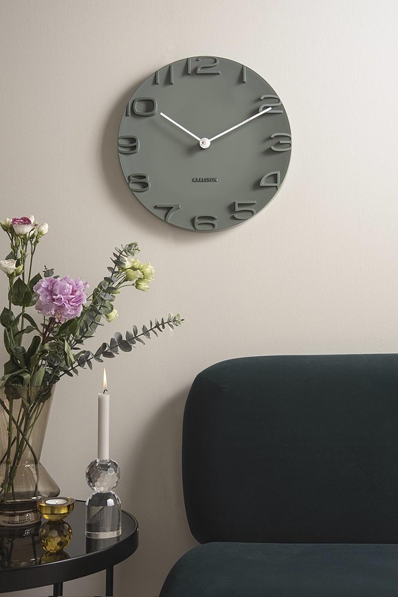 Reloj de pared On the Edge, gris