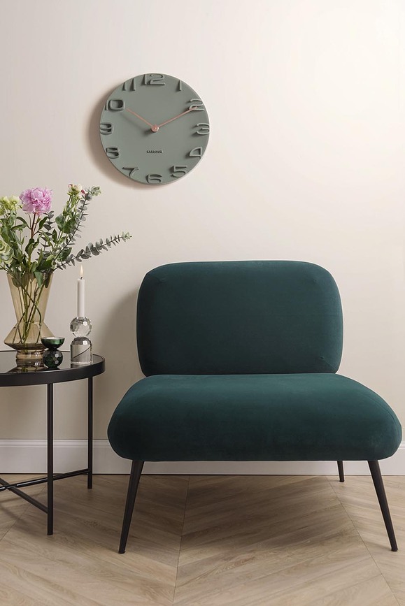 Reloj de pared On the Edge, gris