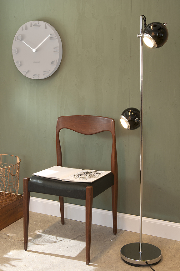 Reloj de pared On the Edge, gris