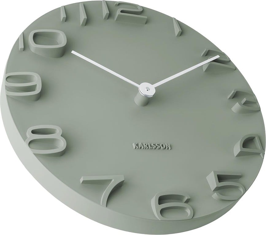 Reloj de pared On the Edge, gris
