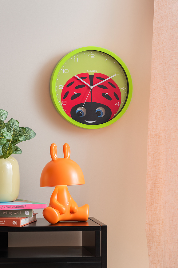 Reloj de Pared Peekaboo Dog, amarillo