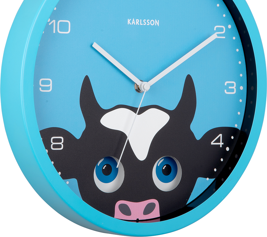 Reloj de Pared Peekaboo Dog, amarillo