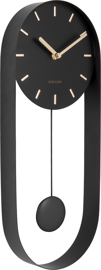 Reloj de Pared Pendulum Charm, grande, negro