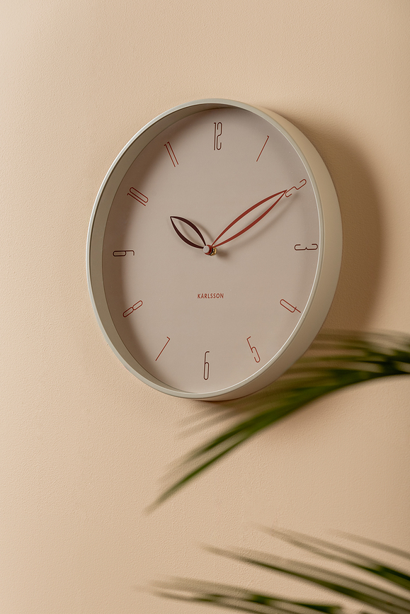 Reloj de Pared Petals, marrón claro