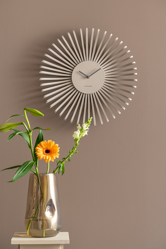 Reloj de Pared Polo, gris claro