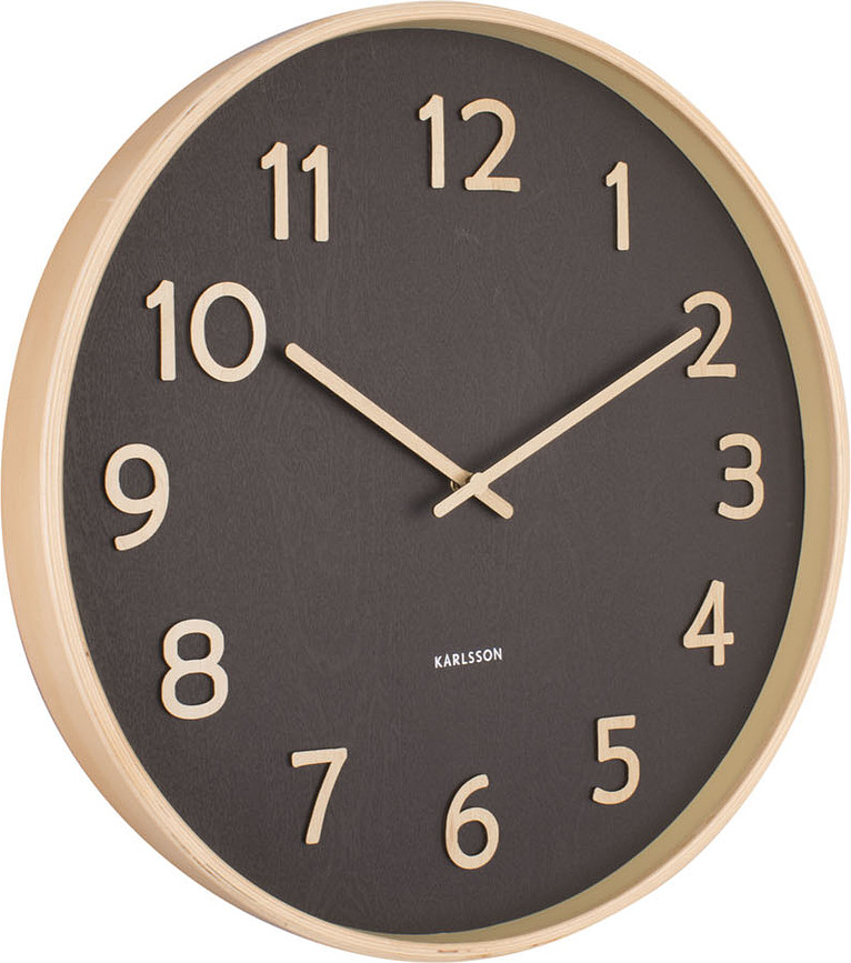 Reloj de Pared de madera Pure, 40 cm, color arena