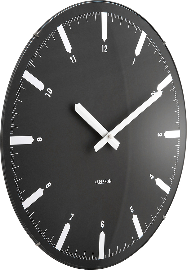Reloj de Pared realista Dome, amarillo oscuro