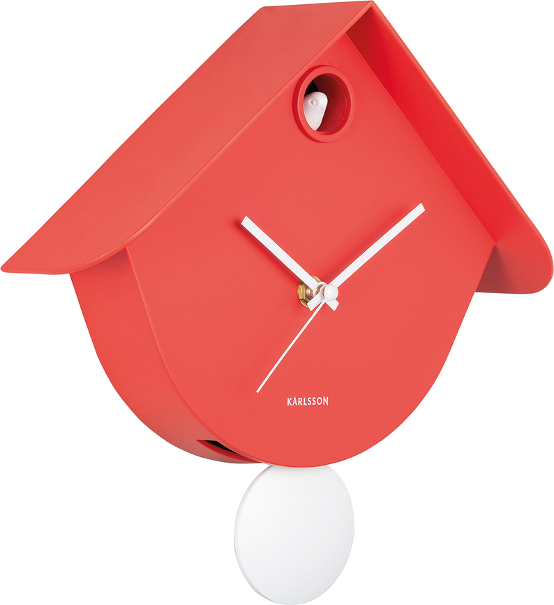 Reloj de Pared Retro Cuckoo, rojo