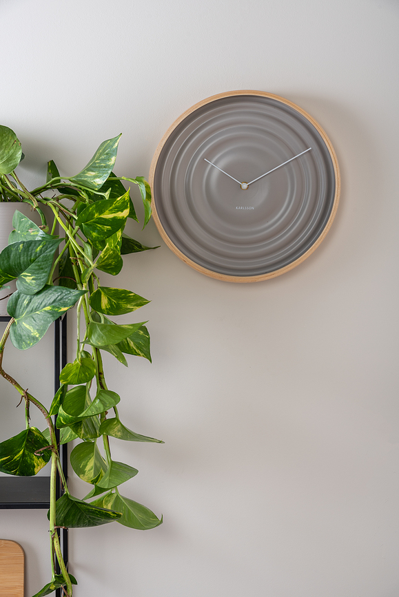 Reloj de Pared Scandi Ribble, beige grisáceo