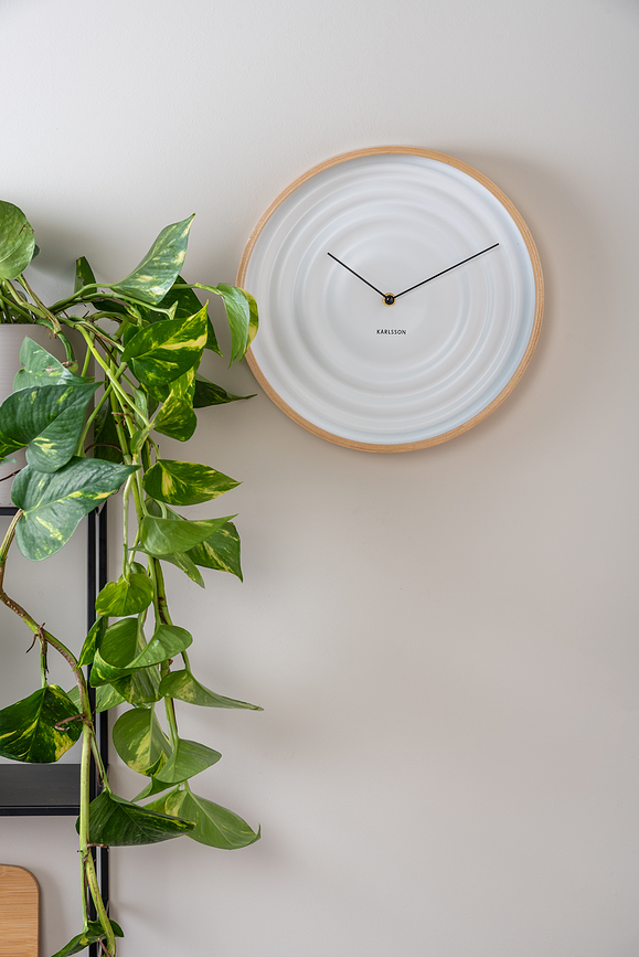 Reloj de Pared Scandi Ribble, beige grisáceo