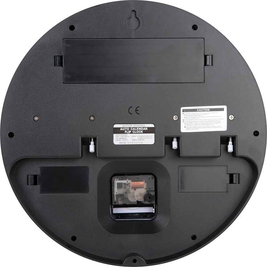 Reloj de Pared Round Flip, blanco