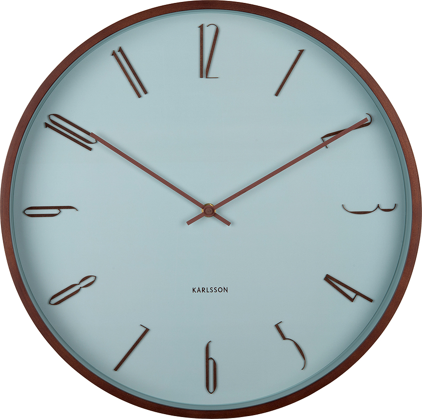 Reloj de Pared Scandia, azul pastel
