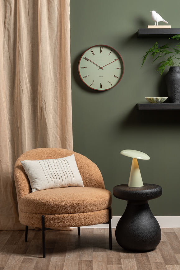 Reloj de Pared Scandia, verde pastel