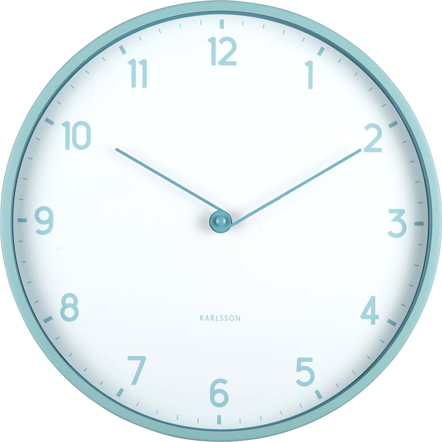 Reloj de pared Sencillez, verde bosque