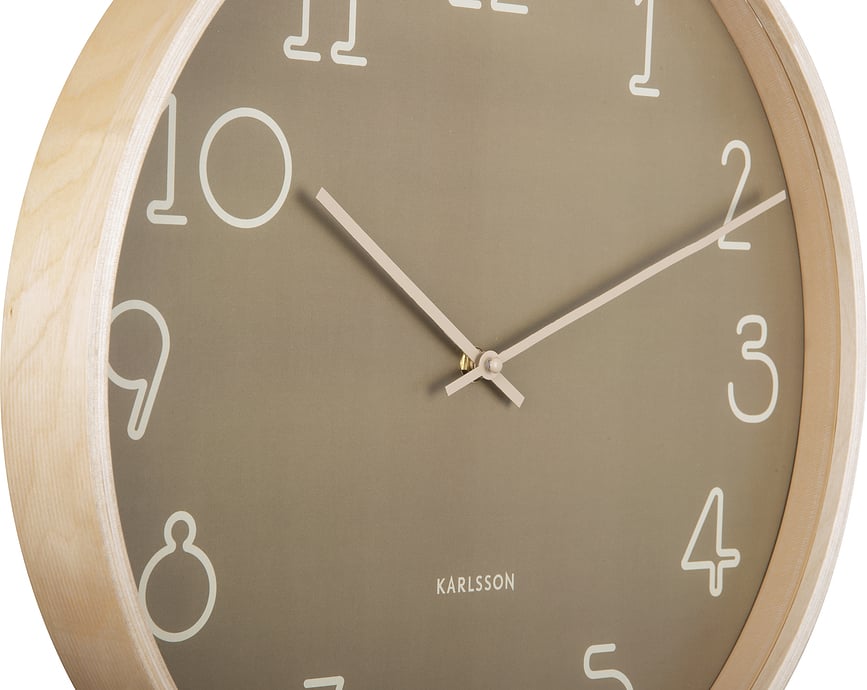 Reloj de Pared Sencillo, oliva