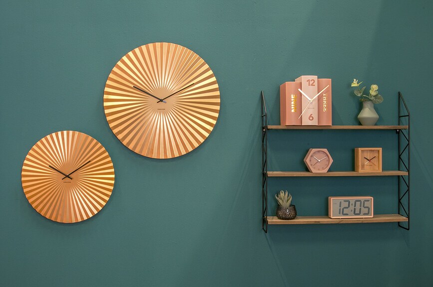 Reloj de Pared Sensu, 50 cm, dorado