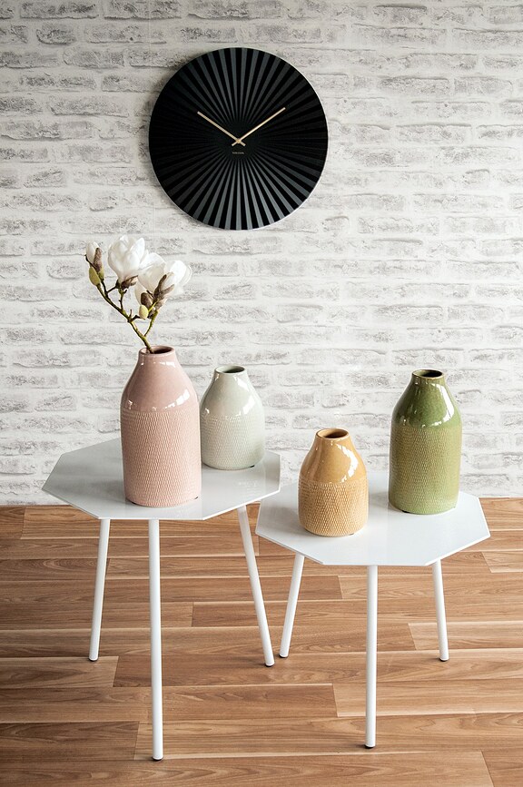 Reloj de pared Sensu, 50 cm, negro