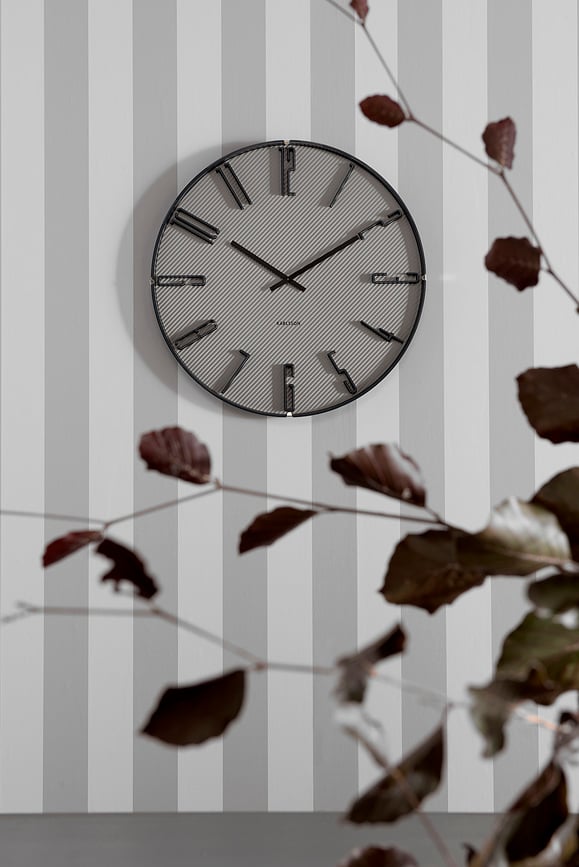 Reloj de Pared Sentient, gris, liso