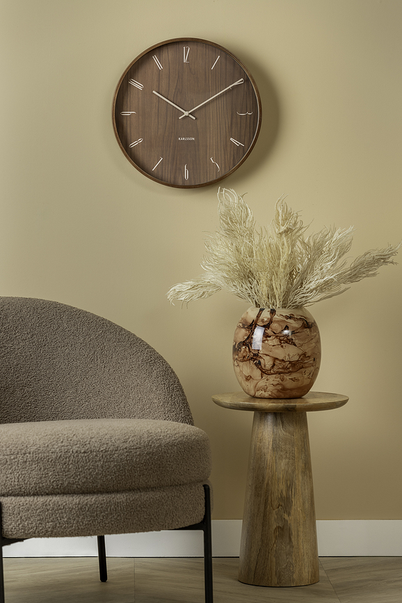 Reloj de pared Suave, de madera clara